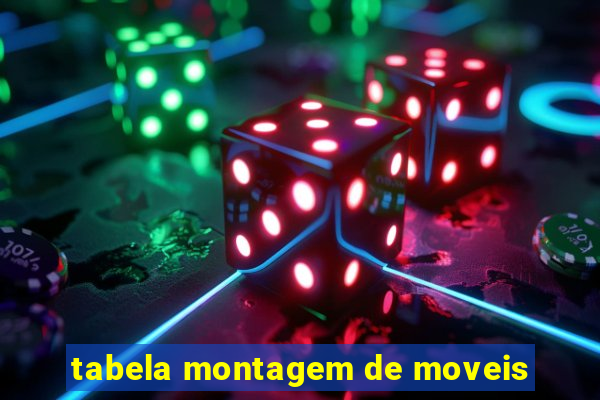 tabela montagem de moveis